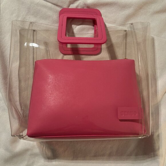 STAUD Handbags - FINAL MARK DOWN!! Staud Pink Leather & PVC Medium Shirley Handbag